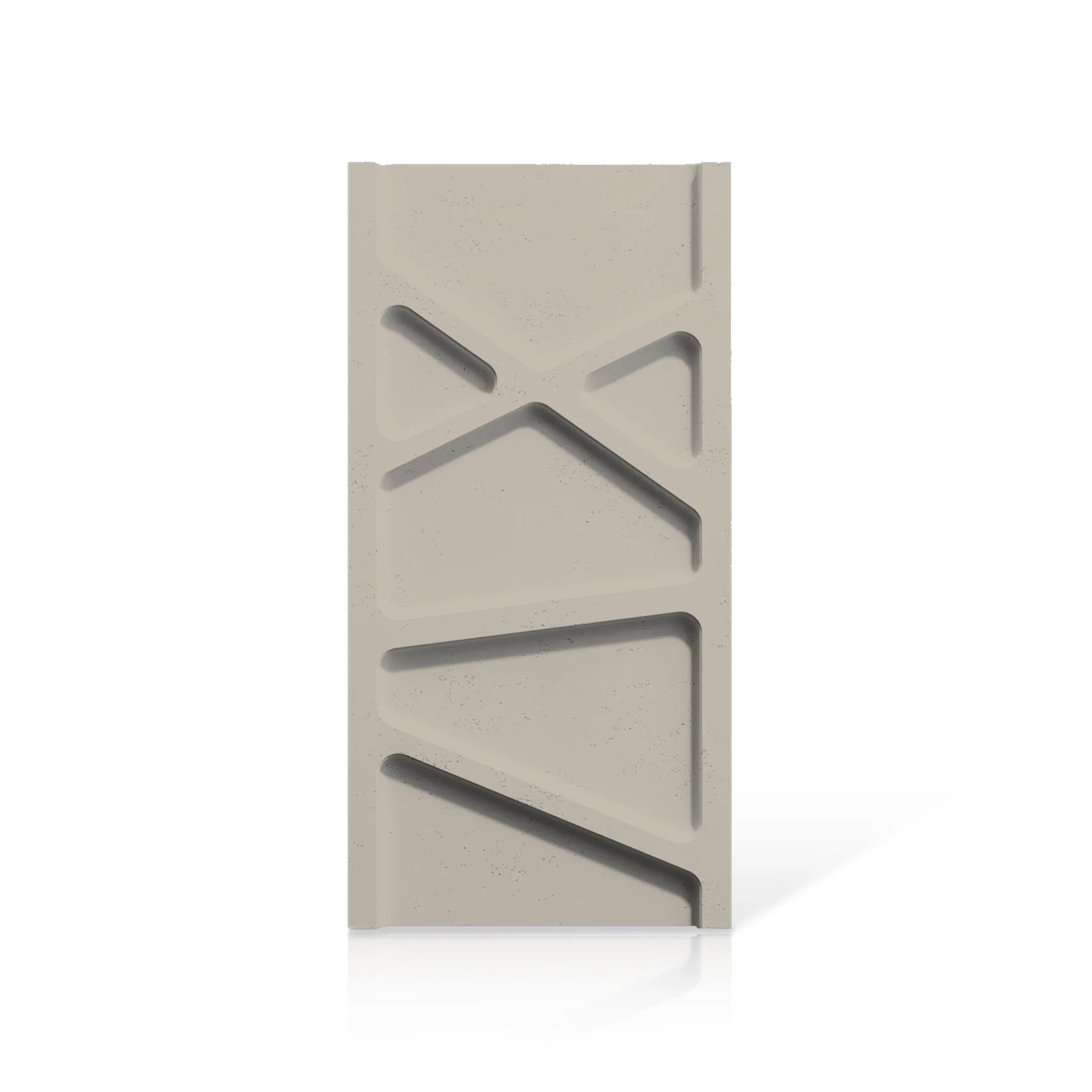 3D Concrete Wall Panels PARALELL colour swatch on white background DecorMania.eu